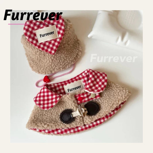 Furrever Red Coat Cape