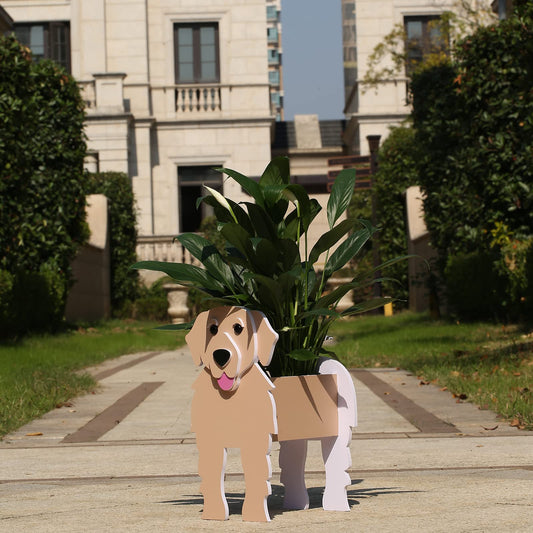 Golden Retriever Dog Planter