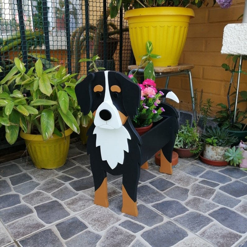 Bernese Mountain Dog Planter