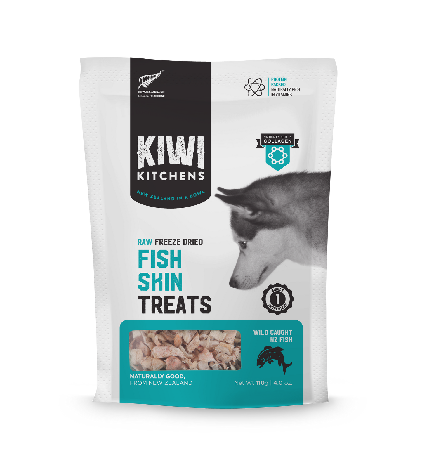 KIWI KITCHENS FISH SKIN TREAT 110G