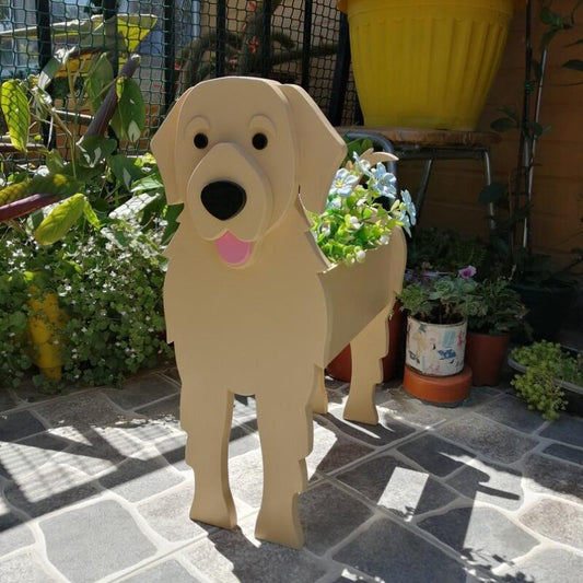 Golden Retriever Dog Planter