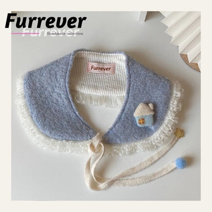 Furrever Snow Cottage with Lace Cape