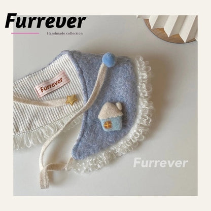 Furrever Snow Cottage with Lace Cape