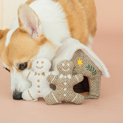 GINGERBREAD HOUSE//ENRICHMENT DOG TOY // HOLIDAY