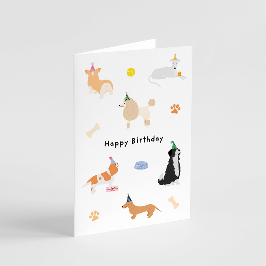 Party Pups Birthday Card