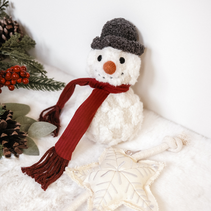 Lambwolf Collective SNOWMAN//ENRICHMENT DOG TOY // HOLIDAY
