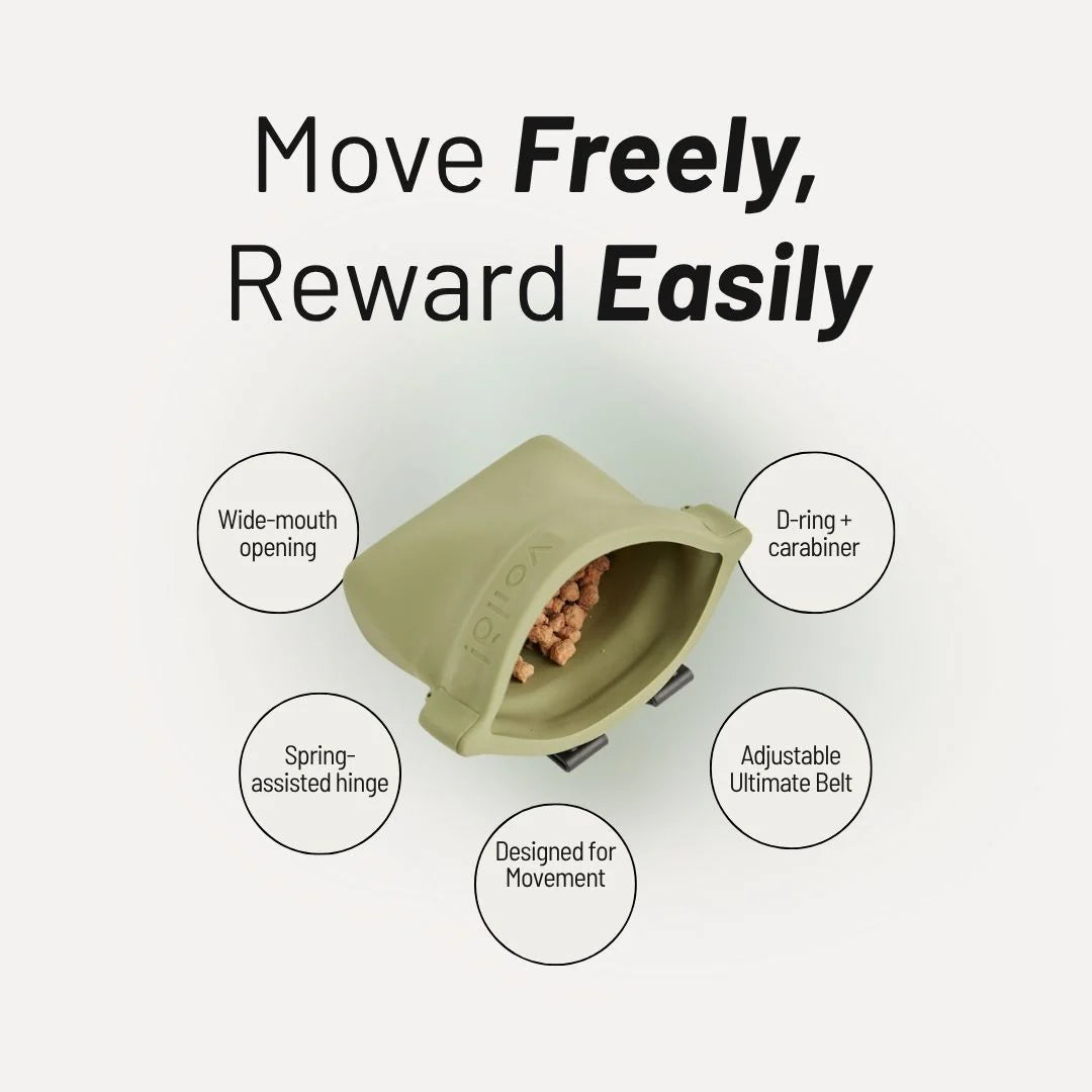 VOILA PETS MINI ULTIMATE TREAT POUCH  12oz