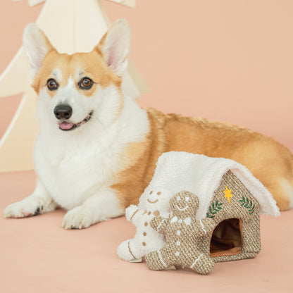 GINGERBREAD HOUSE//ENRICHMENT DOG TOY // HOLIDAY