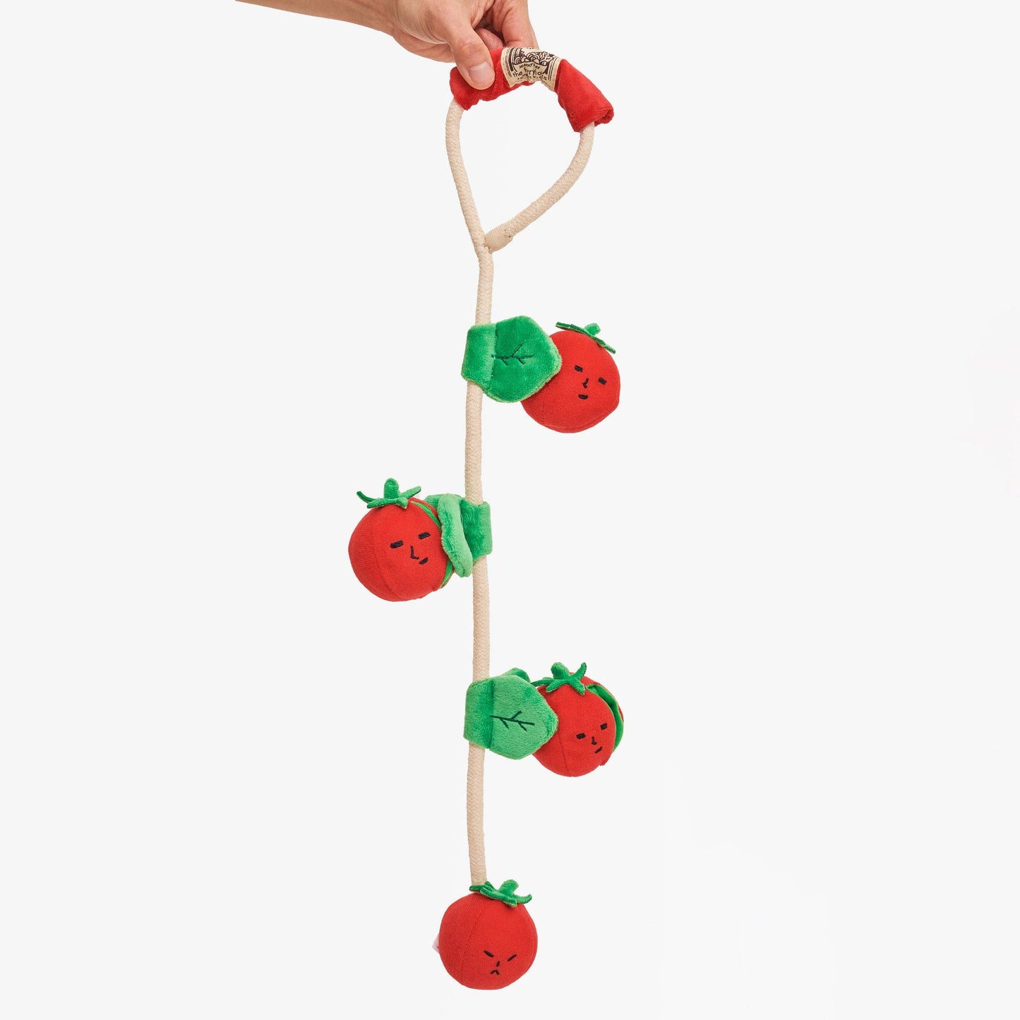 The Furryfolks CHERRY TOMATO Nose Work & Tug Toy