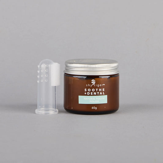 Shy Tiger Natural Toothpaste+ Finger brush Duo